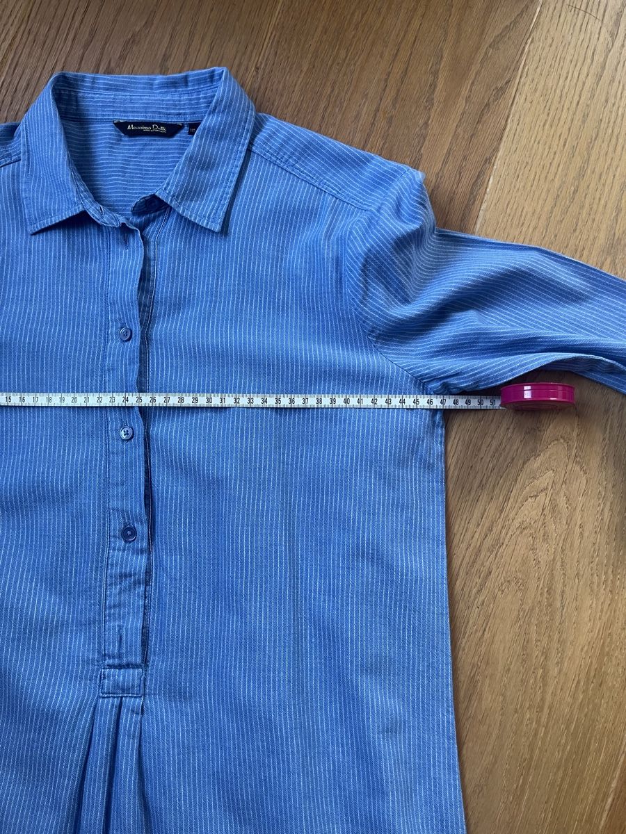 Massimo Dutti Vestiti: Massimo Dutti Hemdkleid, hellblau gestreift, Gr. S – Usato da Wädenswil venduto da Iana32 3