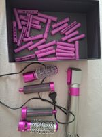 Haartrockner mit Aufsätzen und Wicklern Pink guter Zustand