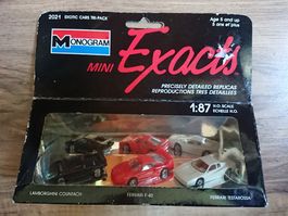 Monogram Mini Exacts 2021 — Countach, Ferrari f-40, Testaros