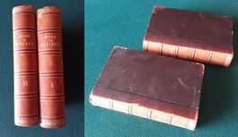 1875 OEUVRES COMPLETES Vie de MOLIERE Par Voltaire Band I&II