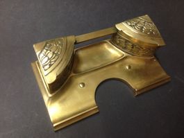 Antikes Jugendstil Messing Tintenfass