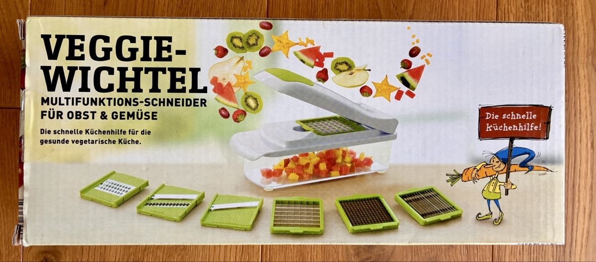 Küchengeräte: Veggie-Wichtel Multifunktions-Schneider 6 Einsätze – Neu und originalverpackt aus Oftringen von westman