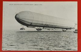 Historische Postkarte Graf Zeppelin 1908