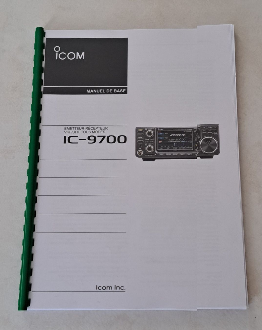 Icom Funktechnik: ***** Mode d'emploi Icom IC-9700 en français – Gebraucht aus Villaz-St-Pierre von Ubid