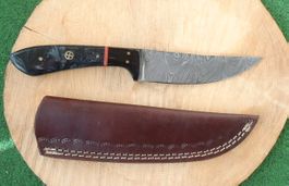Damast-Stahl Jagdmesser, Pfadimesser, Camping-Messer 24cm