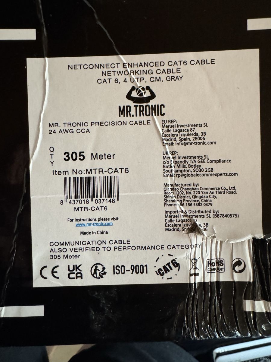 Kabel: MR. Tronic Highspees Network Kabel – Neu und originalverpackt aus Triengen von limacher04 1