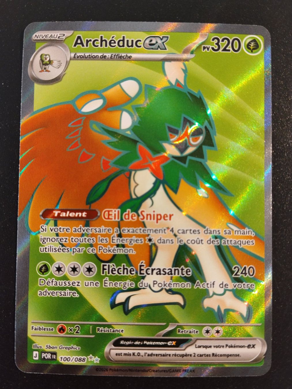 Pokémon Sammelbilder & Trading cards: Pokémon Équilibre Parfait: Archéduc 100/088 FR – Neu (gemäss Beschreibung) aus Palézieux-Village von oufoux08