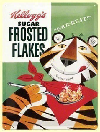 Insegne: Blechschild - Kellogg's Frosted Flakes – Nuovo e nell'imballaggio originale da Ennetbürgen venduto da open24shop