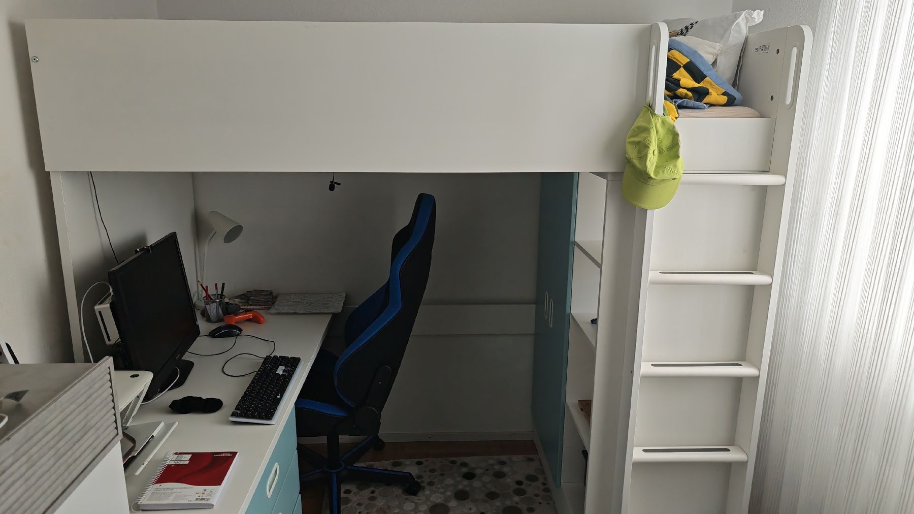 Ikea Letti: Ikea Smastad Hochbett mit Schreibtisch – Usato da Wetzikon ZH venduto da ybu_5wvm 3