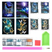 Diamond Painting Set enthält 4Pack Bilde Diamant malerei Kit
