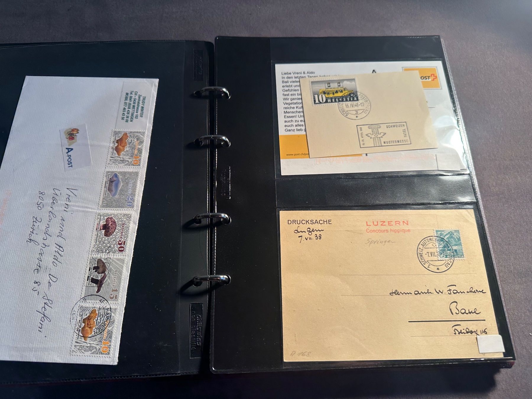 Tous les timbres: Album Schweiz Sammlung Briefe und FDC – D'occasion à Stettfurt par 2442 3