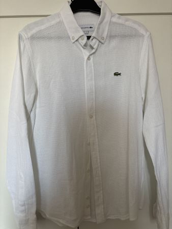 Lacoste Herren Hemd, Grösse S, Weiss, Top Zustand!