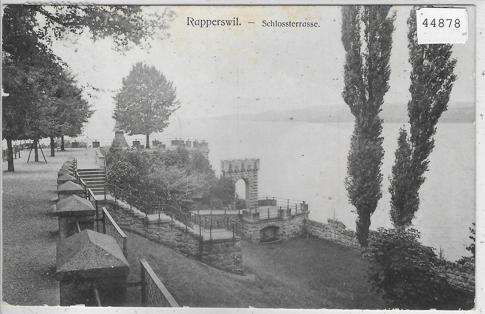Ansichtskarten: Rapperswil - Schlossterrasse – Gebraucht aus Ettingen von Kartenplanet