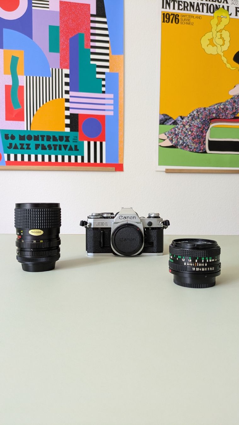 Canon Fotocamera: Canon AE-1 mit 2 Objektiven – Usato da Zürich venduto da man_pkw6 1