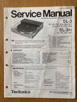 Service Manual TECHNICS Turntable SL-3