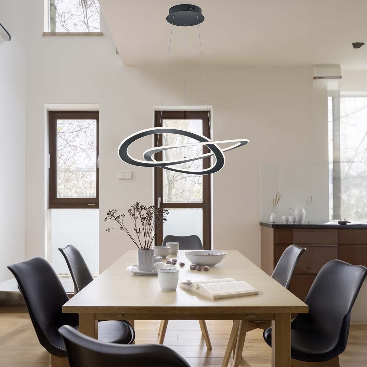 Lampadari & plafoniere: LED Pendelleuchte, Anthrazit, 71 cm Ø – Nuovo (secondo la descrizione) da Kreuzlingen venduto da Smart-Light 1