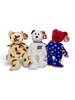 Ty Beanie Baby Liberty red Plüsch 3-pack