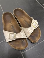 Birkenstock Sandalen Grösse 36 weiss gemustert guter Zustand