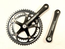 Campagnolo Mirage BLACK 9s Crankset Kurbel 170 neuwertig!