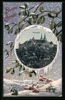 Neuchâtel, Schlossblick mit winterliche