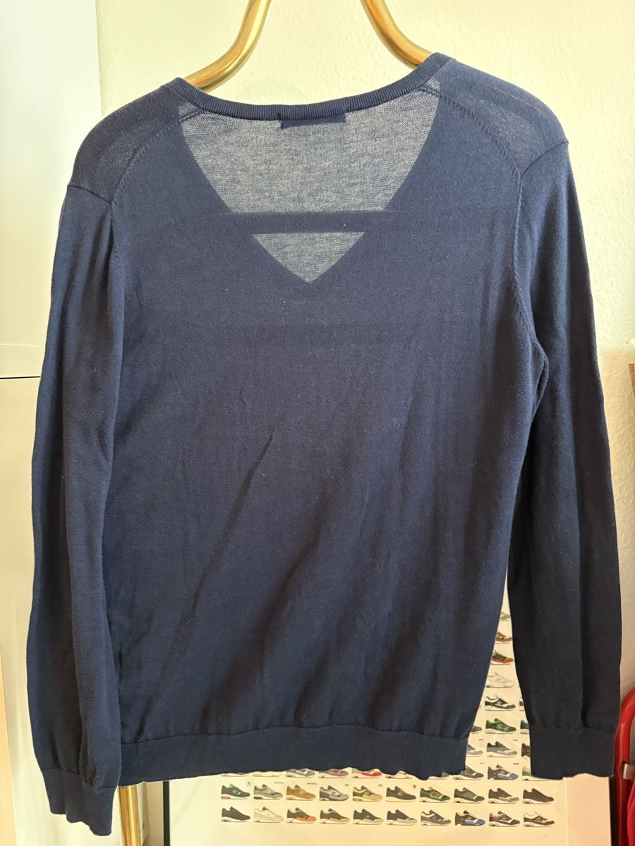 Lacoste Maglioni & Felpe: Pull col V Lacoste bleu marine 100% Coton Taille 42 – Usato da Neuchâtel venduto da sharposneaks 5