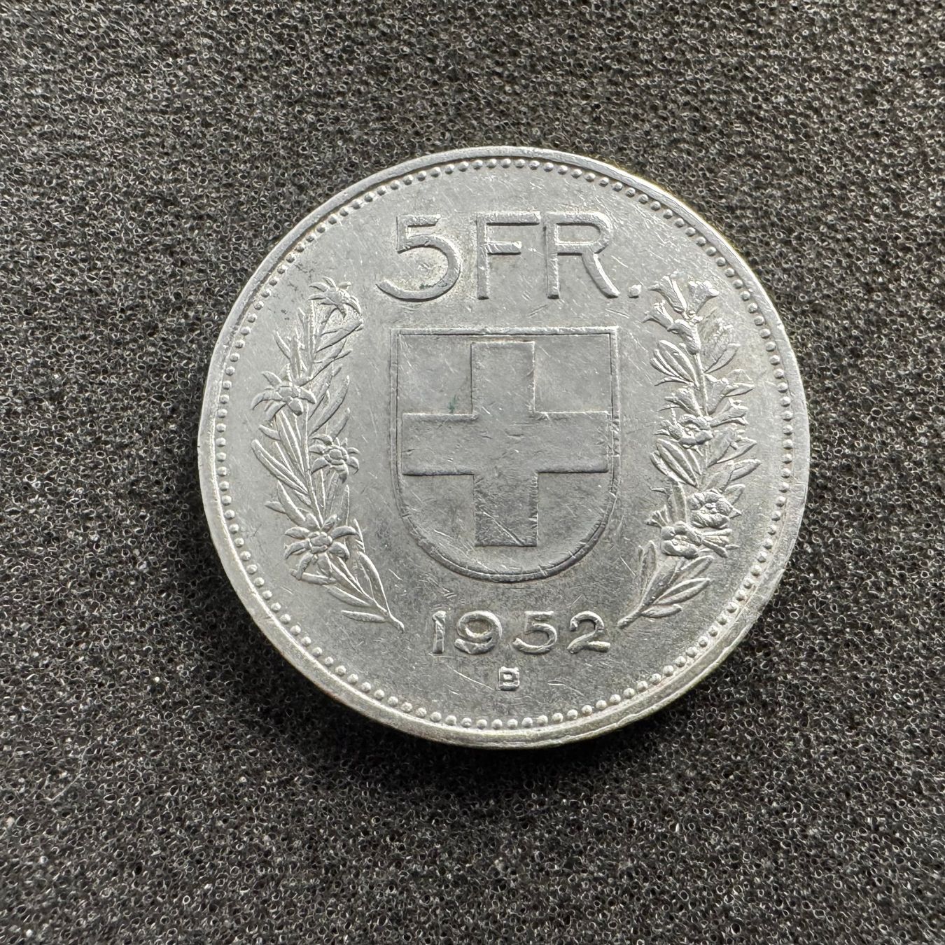 Tutti le monete: 5 Franken Silber 1952 - selten - 2 – Usato da Reitnau venduto da tb-muenzen