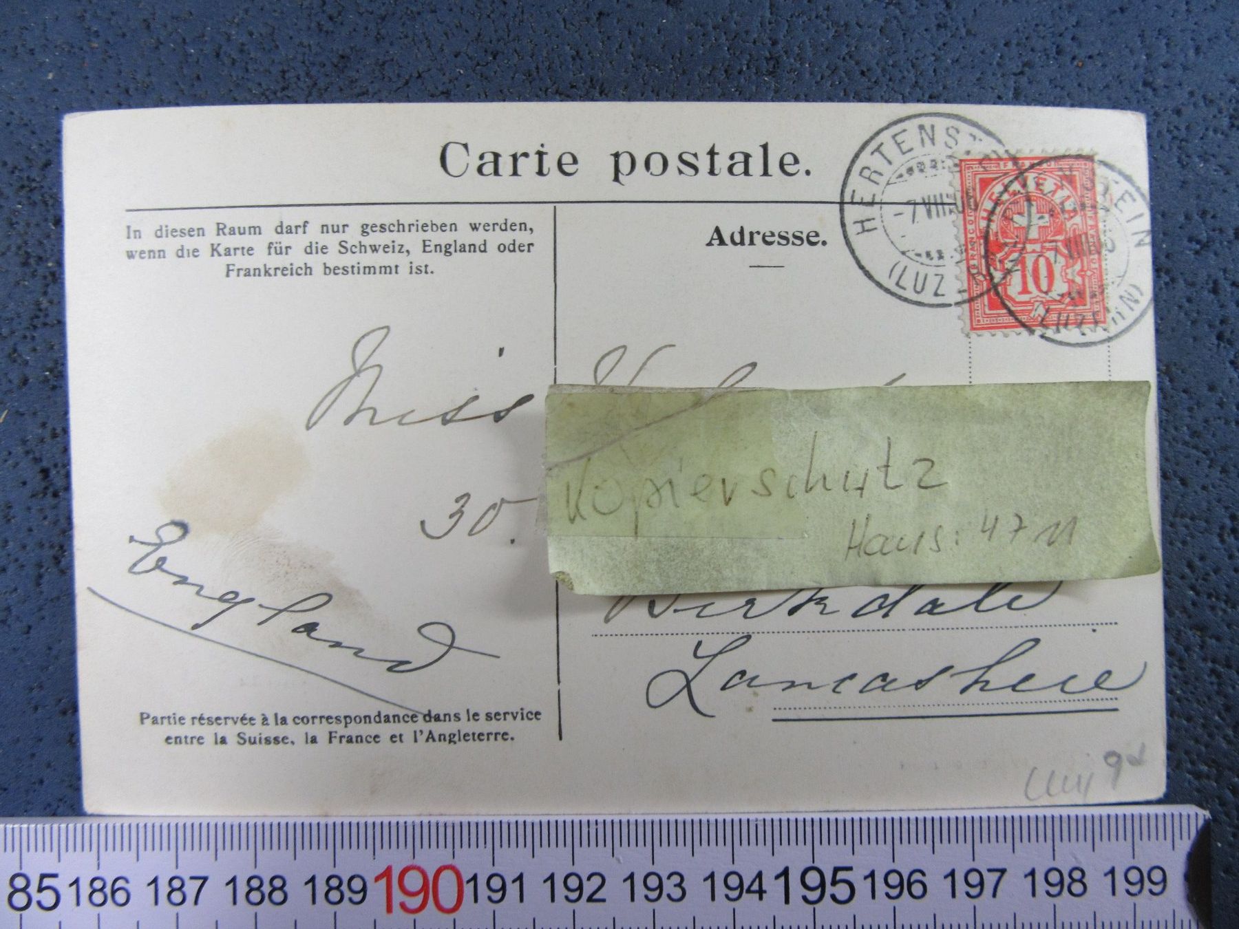 Ansichtskarten: VITZNAU 1906 LU AK – Gebraucht aus Ettingen von Hausi4711 1