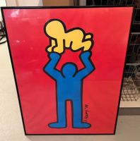Poster Keith Harring mit Rahmen