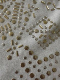 Top: Tank Top, transparent m goldenen Nieten, Biker Style, Party – Usato da Genève venduto da and_nv8c 2