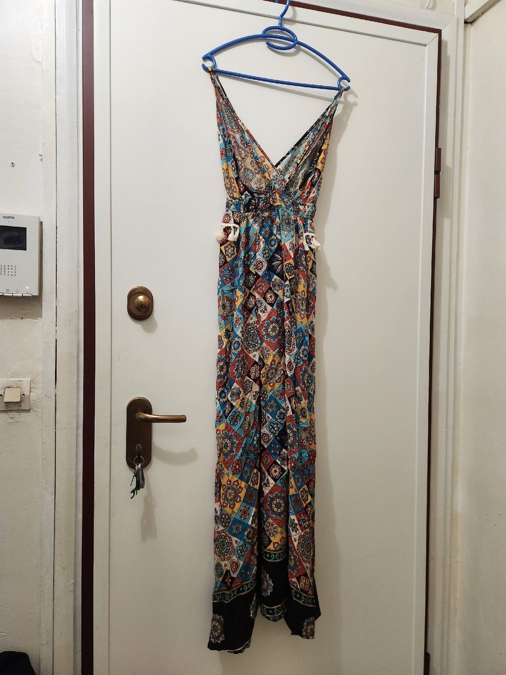 Vestiti: Robe longue imprimée multicolore avec franges T.M – Nuovo (secondo la descrizione) da Niedergösgen venduto da Eva2410 1