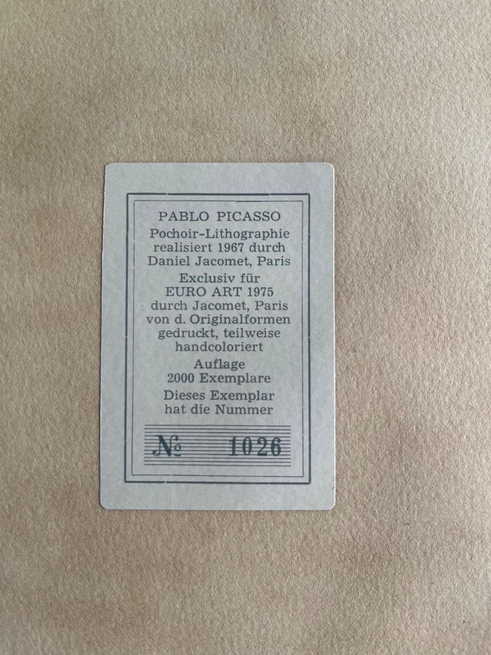 Grafica & Litografie: Picasso Lithographie Le Dormeur 1942 – Usato da Winkel venduto da hei_gxk6 3