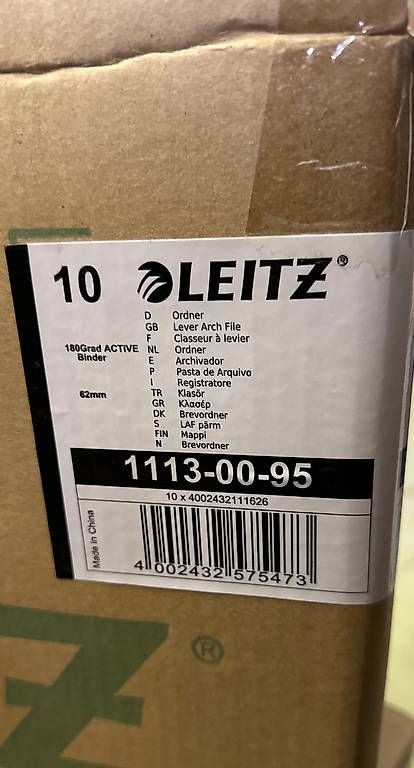 Leitz Raccoglitori: 10Stk. Qualitäts-Ordner 180° Solid, A4, 60mm – Nuovo e nell'imballaggio originale da Necker venduto da liq24 2