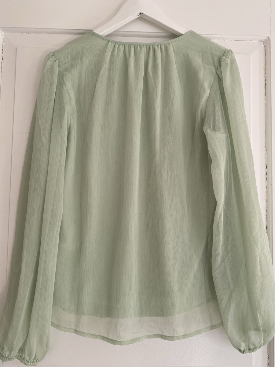 Vila Camicette: VILA Chiffon Bluse, Gr. M, hellgrün – Usato da Chur venduto da KUMI2024 2