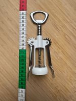 weisser Flaschenöffner, Korkenzieher, bottle opener