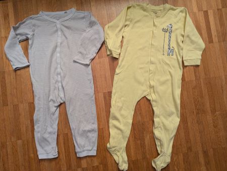 2 Baby Schlafanzüge Pyjama Grösse 86, Baumwolle ❄️🍁