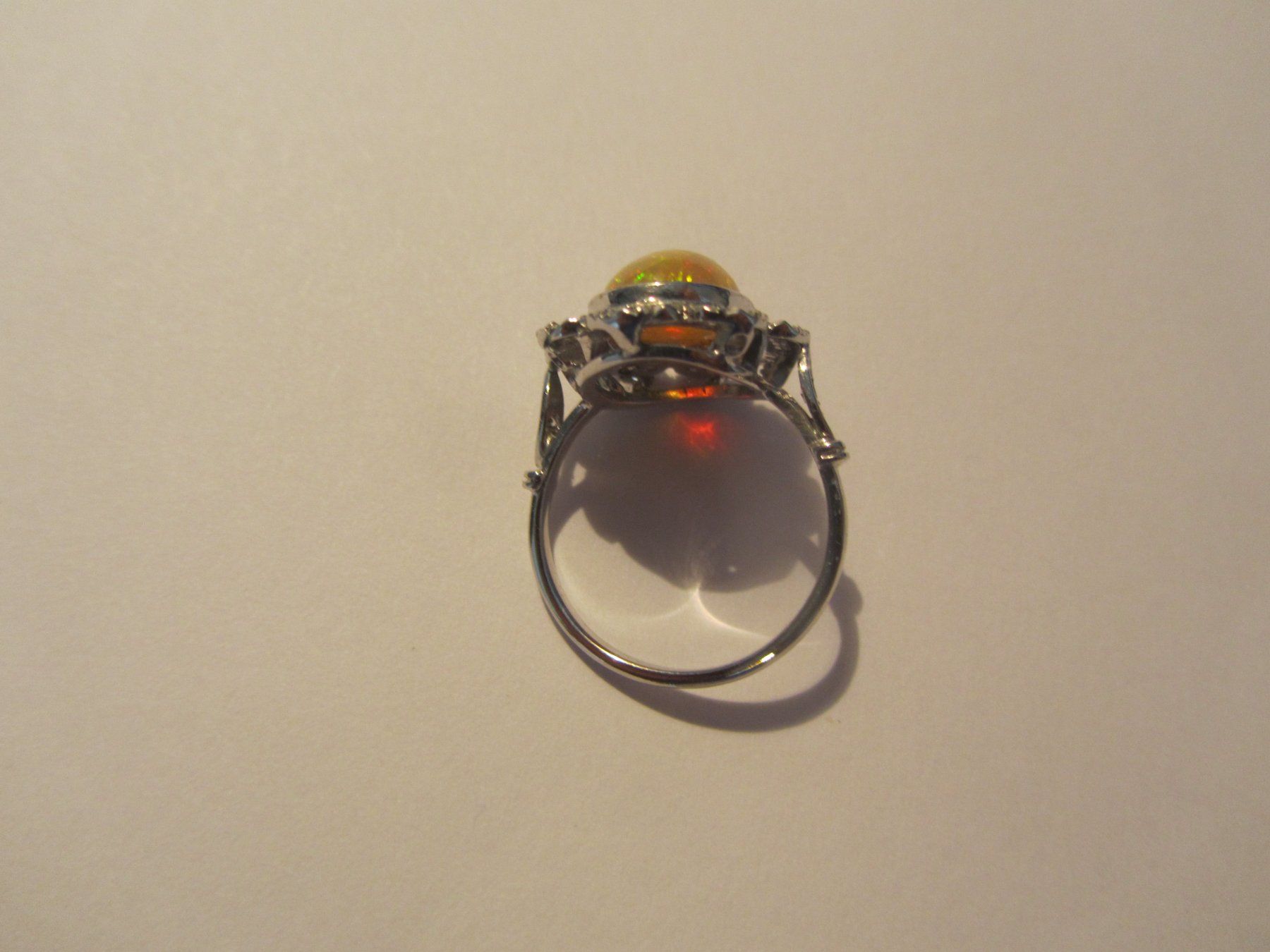 Ringe: Opal-Diamant Ring, 18 K.Weissgold – Gebraucht aus Luzern von Lucernauno 4
