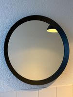 IKEA LANGESUND Round Mirror – Black Metal Frame, Ø50cm