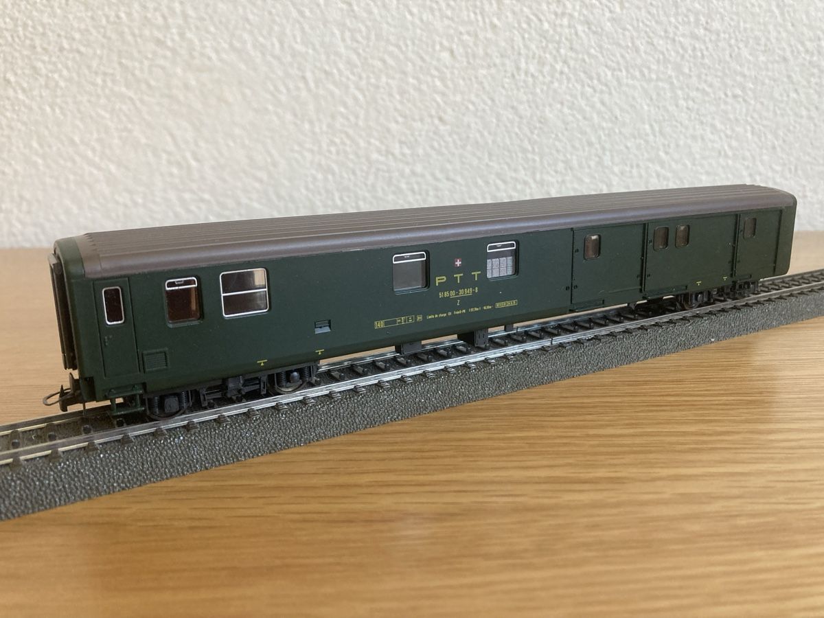 Roco Modellini di ferrovie: EW II Postwagen PTT – Usato da Winterthur venduto da Whitefish 1