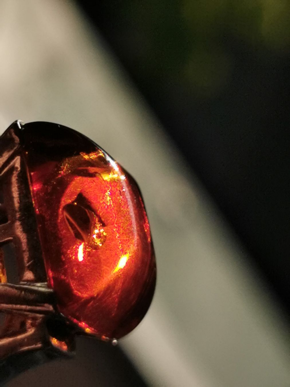 Ringe: Damen Silber 925 Ring mit Bernstein  – Gebraucht aus Schlieren von vlalif 6