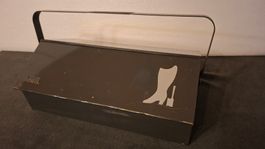 MEWA Vintage Schuhputzkiste, Metall, tolles Design, Rarität!