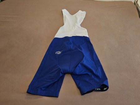Trägerhose Cuore weiss/blau Grösse M guter Zustand