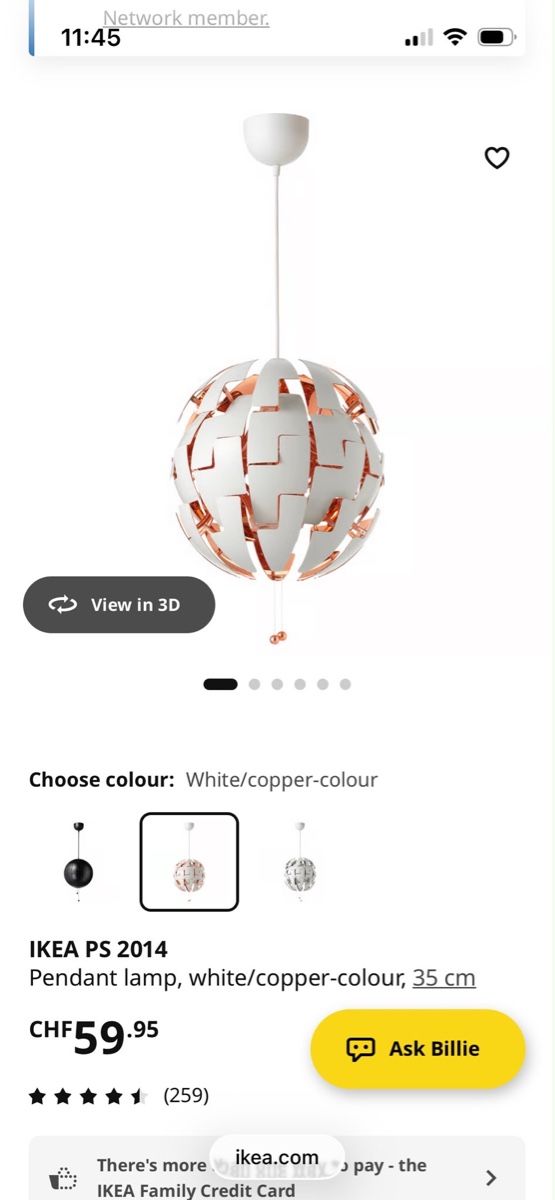 Ikea Lustres & lampes de plafonds: IKEA PS 2014 – Neuf avec emballage d'origine à Dübendorf par abaguas 2