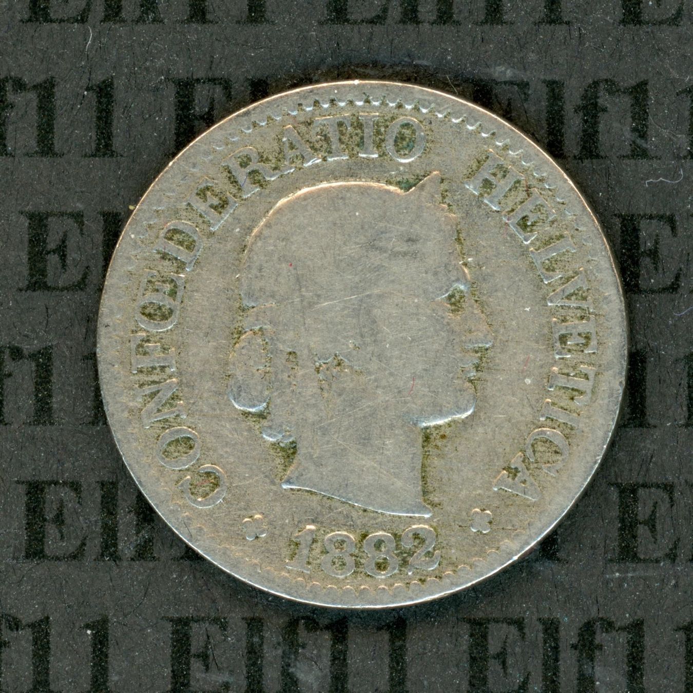 Tutti le monete: CHF___0.10 1882 s 10 Rappen – Usato da Widnau venduto da Elf11