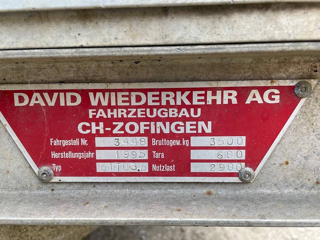 Anhänger: Sachentransportanhänger 3.5t – Gebraucht aus Alpnach Dorf von razer05 3