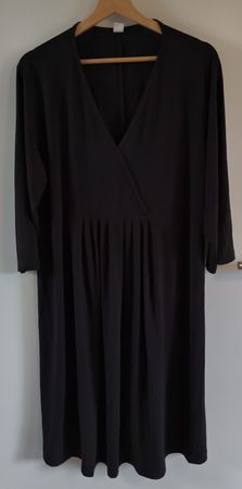 Elegant Black Wrap Dress - Perfect for Any Occasion (48/50)