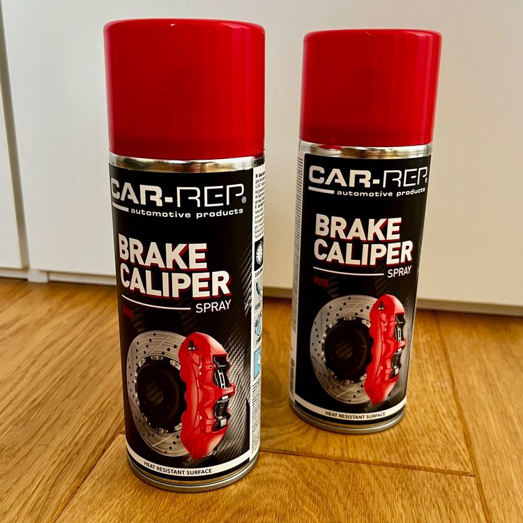 Peinture En Spray Pour Étriers De Frein - Rouge RAL 3020 - 400ml - Marque Caldini
