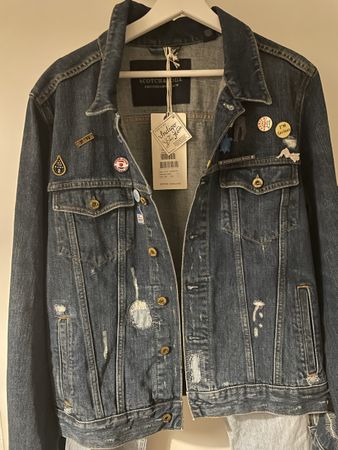 Scotch & Soda Jeansjacke Gr. L Destroyed Look