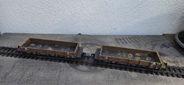 Flacher Wagen Spur G, 2 Stk. in braun mit leichten Gebrauchs