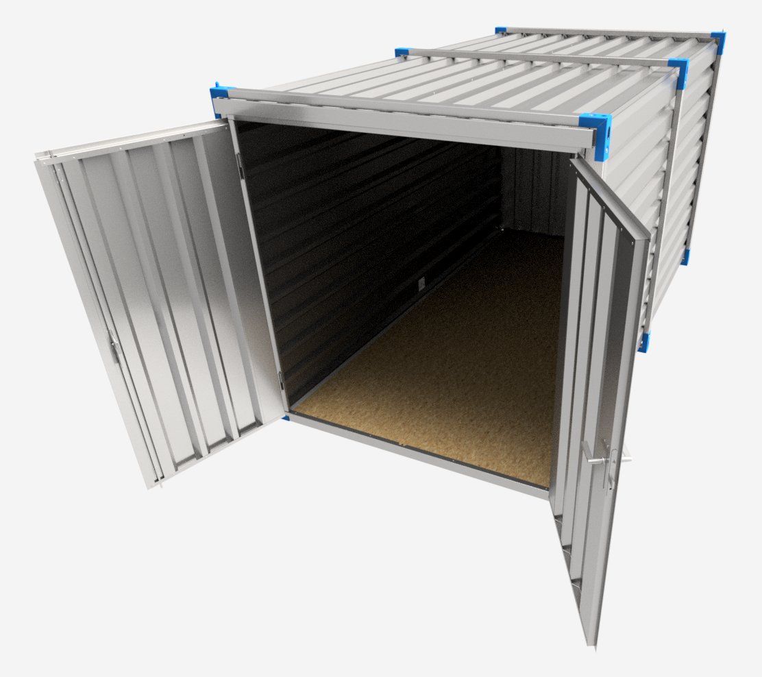 Contenitori edile: 4m Lagercontainer, Blechcontainer RST AG – Nuovo e nell'imballaggio originale da Oberrüti venduto da RST-AG.CH 1