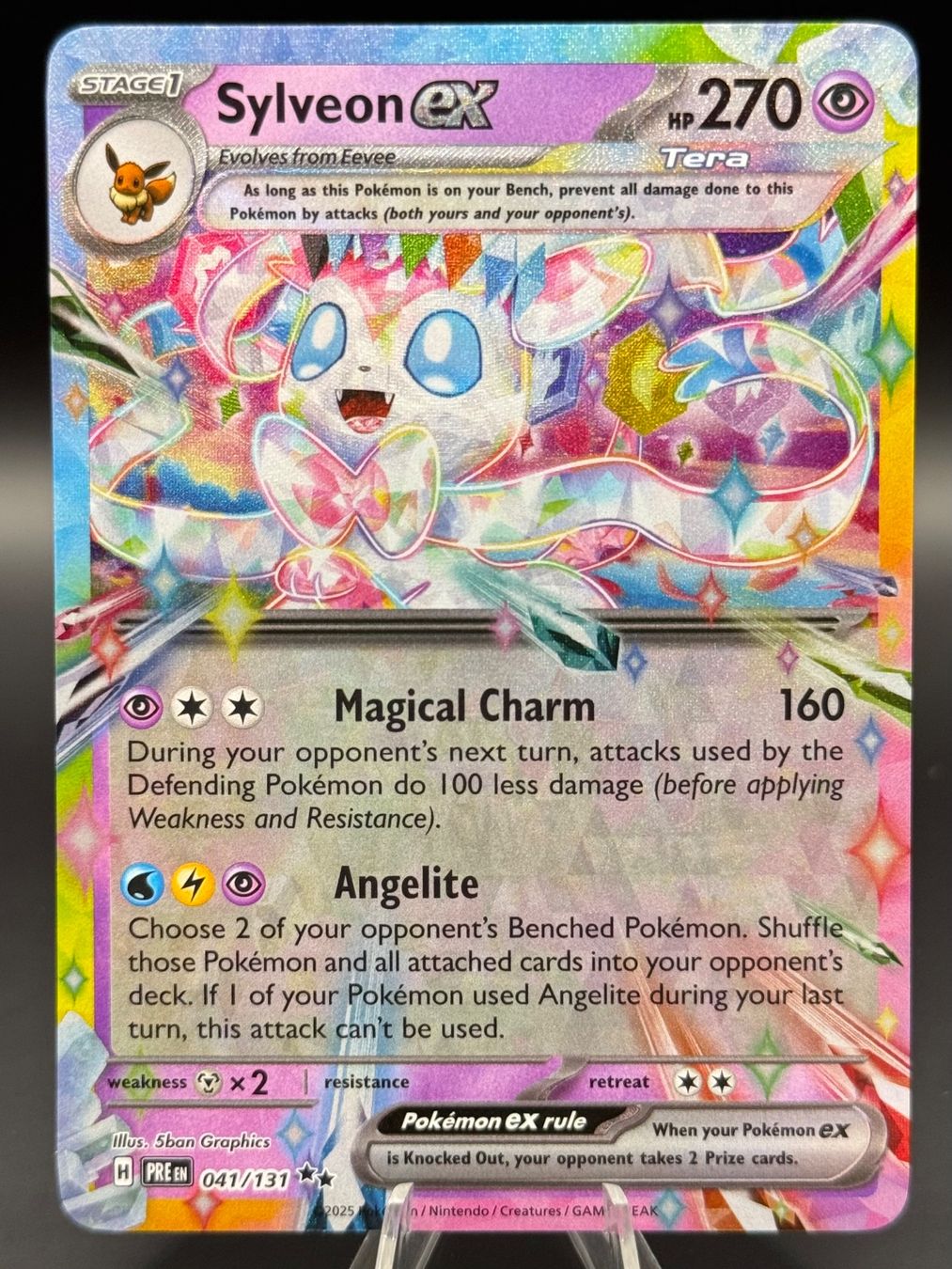 Pokémon Carte collezionabili: Sylveon ex 041/131 EN Prismatic Evolutions – Nuovo (secondo la descrizione) da Langenthal venduto da TheCrib